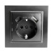 Розетка 1-местная с/з STEKKER, PST16-9016-03, 250В, 16А с USB+ type C, серия Эрна, черный Розетка 1-местная с/з STEKKER, PST16-9016-03, 250В, 16А с USB+ type C, серия Эрна, черный