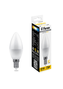 Лампа светодиодная Feron LB-97 Свеча E14 7W 175-265V 2700K