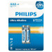 Элемент питания алкалиновый AAA/LR03 1.5В Ultra (уп.2шт) Philips Б0064628 Элемент питания алкалиновый AAA/LR03 1.5В Ultra (уп.2шт) Philips Б0064628