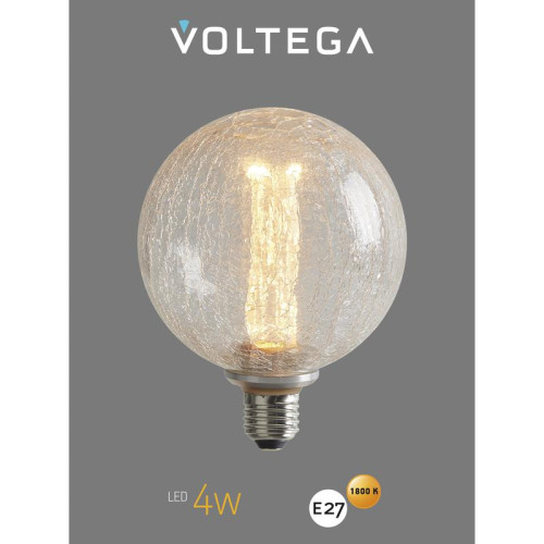 Лампа светодиодная Loft Led G125FC1978 4Вт 1800К E27 Voltega 8568 Лампа светодиодная Loft Led G125FC1978 4Вт 1800К E27 Voltega 8568