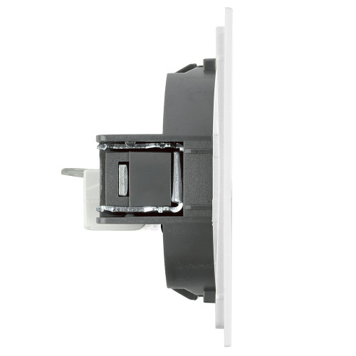 Розетка компьютерная 1-местная RJ-45 (механизм), STEKKER, серия Мия, RST00-3117-01, белая магнолия Розетка компьютерная 1-местная RJ-45 (механизм), STEKKER, серия Мия, RST00-3117-01, белая магнолия
