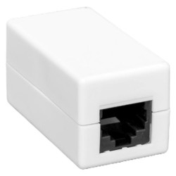 Адаптер проходной TERACOM PRO Cat.6 неэкран. RJ45-RJ45 белый