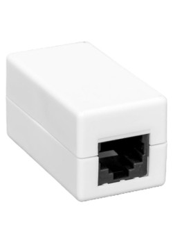 Адаптер проходной TERACOM PRO Cat.6 неэкран. RJ45-RJ45 белый