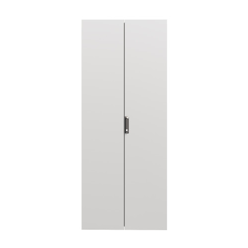Дверь сплошная двухстворчатая для IT-CQE 2200 x 600 RAL7035