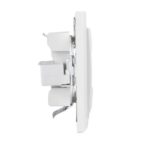 Минск Розетка RJ-45+Phone СП белая EKF