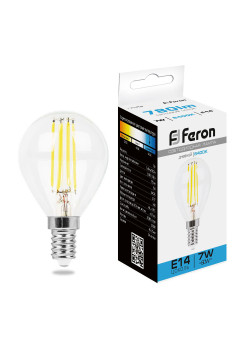 Лампа светодиодная Feron LB-52 Шарик E14 7W 230V 6400K
