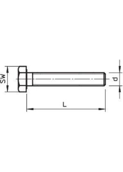 Комплект Болт+Шайба+Гайка М10х80 (шест/гол) SKS 10х80 F OBO 6418250