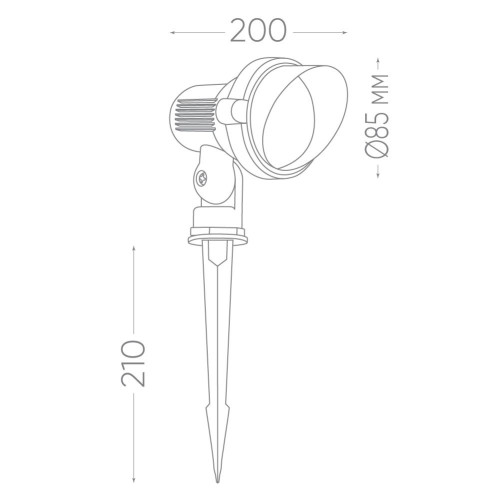 Светодиодный светильник тротуарный (грунтовый) Feron SP2704 3W 6400K 85-265V IP65 Светодиодный светильник тротуарный (грунтовый) Feron SP2704 3W 6400K 85-265V IP65