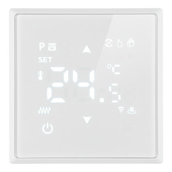 Терморегулятор Wi-Fi (механизм), STEKKER, 250В, 3500Вт, серия Эмили, RSW00-5119-01, белый фарфор, soft touch