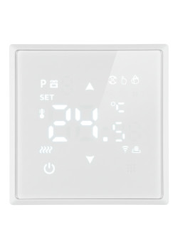 Терморегулятор Wi-Fi (механизм), STEKKER, 250В, 3500Вт, серия Эмили, RSW00-5119-01, белый фарфор, soft touch