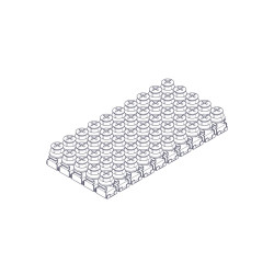 Монтажный комплект Uniprom, M6 (винт, шайба, гайка с защелкой), упаковка 50 шт.