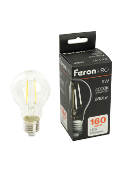 Лампа светодиодная Feron.PRO LB-1106 Шар E27 980LM 6W 175-265V 4000K