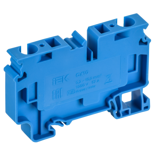 ARMAFIX Клемма пружинная CX10 BU 10мм2 проходная синяя IEK ARMAFIX Клемма пружинная CX10 BU 10мм2 проходная синяя IEK
