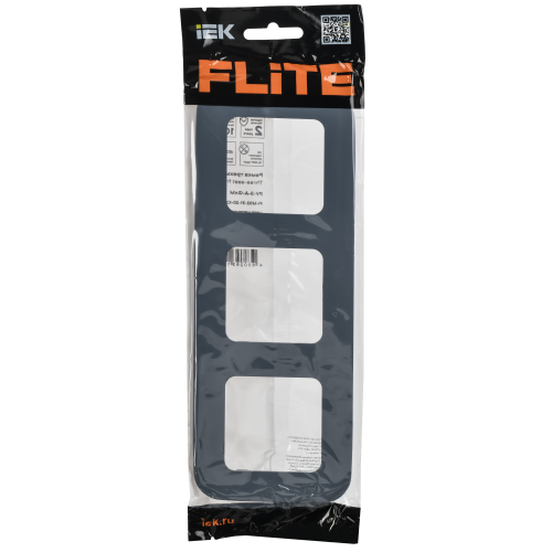 FLITE Рамка 3-местная РУ-3-А-ФлМ маренго IEK FLITE Рамка 3-местная РУ-3-А-ФлМ маренго IEK