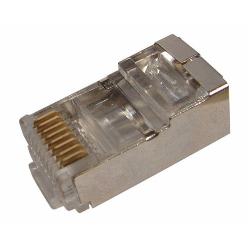 Джек компьютерный RJ45 (8P8C) кат.5E с экраном (уп.100шт) Rexant 05-1023 Джек компьютерный RJ45 (8P8C) кат.5E с экраном (уп.100шт) Rexant 05-1023