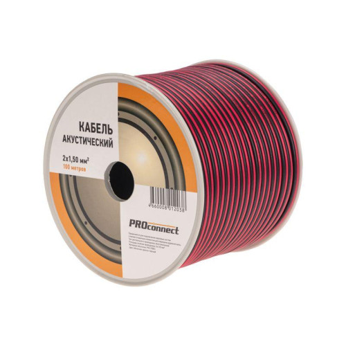 Кабель Stereo 2х1.5 Red/Black бухта (м) PROCONNECT 01-6106-6 Кабель Stereo 2х1.5 Red/Black бухта (м) PROCONNECT 01-6106-6
