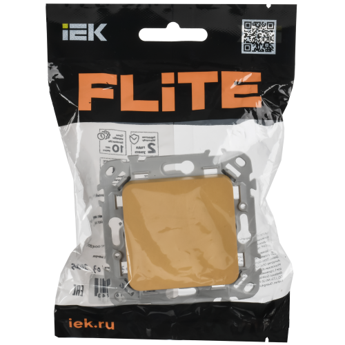 FLITE Выключатель 1-клавишный 10А ВС11-1-0-ФлШм шамуа IEK FLITE Выключатель 1-клавишный 10А ВС11-1-0-ФлШм шамуа IEK