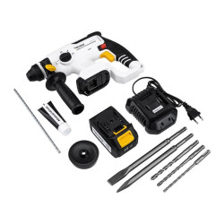 Перфоратор аккумуляторный SDS-plus 2.2Дж 1х4А.ч в кейсе Kranz KR-PT-120