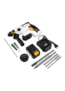 Перфоратор аккумуляторный SDS-plus 2.2Дж 1х4А.ч в кейсе Kranz KR-PT-120
