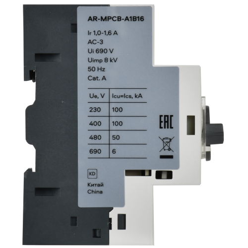 ARMAT Автоматический выключатель защиты двигателя A1 GV2P 1-1,6А IEK
