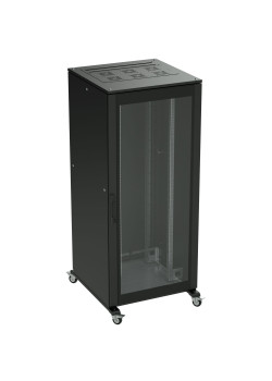 Шкаф разобранный напольный 19'' IT-CQE 47U 800х2200х1000, двери стекло/сплошная, RAL9005