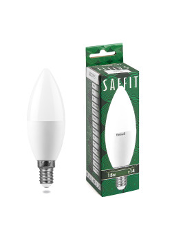 Лампа светодиодная SAFFIT SBC3715 Свеча E14 15W 230V 4000K