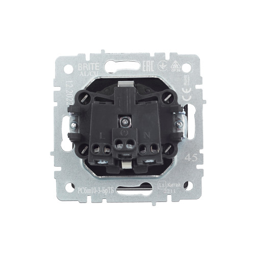 BRITE Розетка 1-местная с заземлением с защитными шторками и крышкой 16А IP20 РСбш10-3-БрТБ темная бронза IEK BRITE Розетка 1-местная с заземлением с защитными шторками и крышкой 16А IP20 РСбш10-3-БрТБ темная бронза IEK