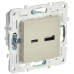 SKANDY Розетка USB A+C 3,1А SK-R14B бежевый IEK SKANDY Розетка USB A+C 3,1А SK-R14B бежевый IEK