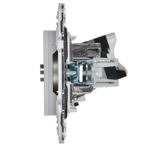 SKANDY Розетка двойная TV+RJ45 кат.5E SK-A14S серебряный IEK
