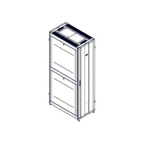 Шкаф Systeme Electric, серия Uniprom, 48U-600/1070, боковые панели 4шт, черный