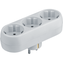 Разветвитель 3-м с заземл. 10А IP20 94 672 NAD-L-3E-WH в ряд Navigator 94672
