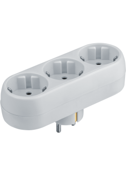Разветвитель 3-м с заземл. 10А IP20 94 672 NAD-L-3E-WH в ряд Navigator 94672