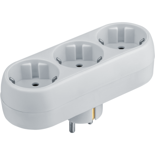 Разветвитель 3-м с заземл. 10А IP20 94 672 NAD-L-3E-WH в ряд Navigator 94672