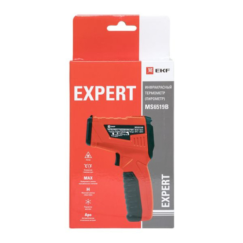 Инфракрасный термометр(пирометр) MS6519B EKF Expert Инфракрасный термометр(пирометр) MS6519B EKF Expert