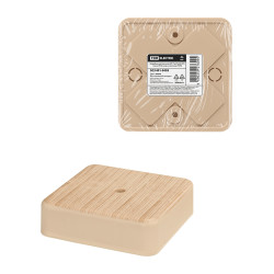 Коробка распаячная КР 75х75х20 ОП сосна IP40, инд. штрихкод TDM