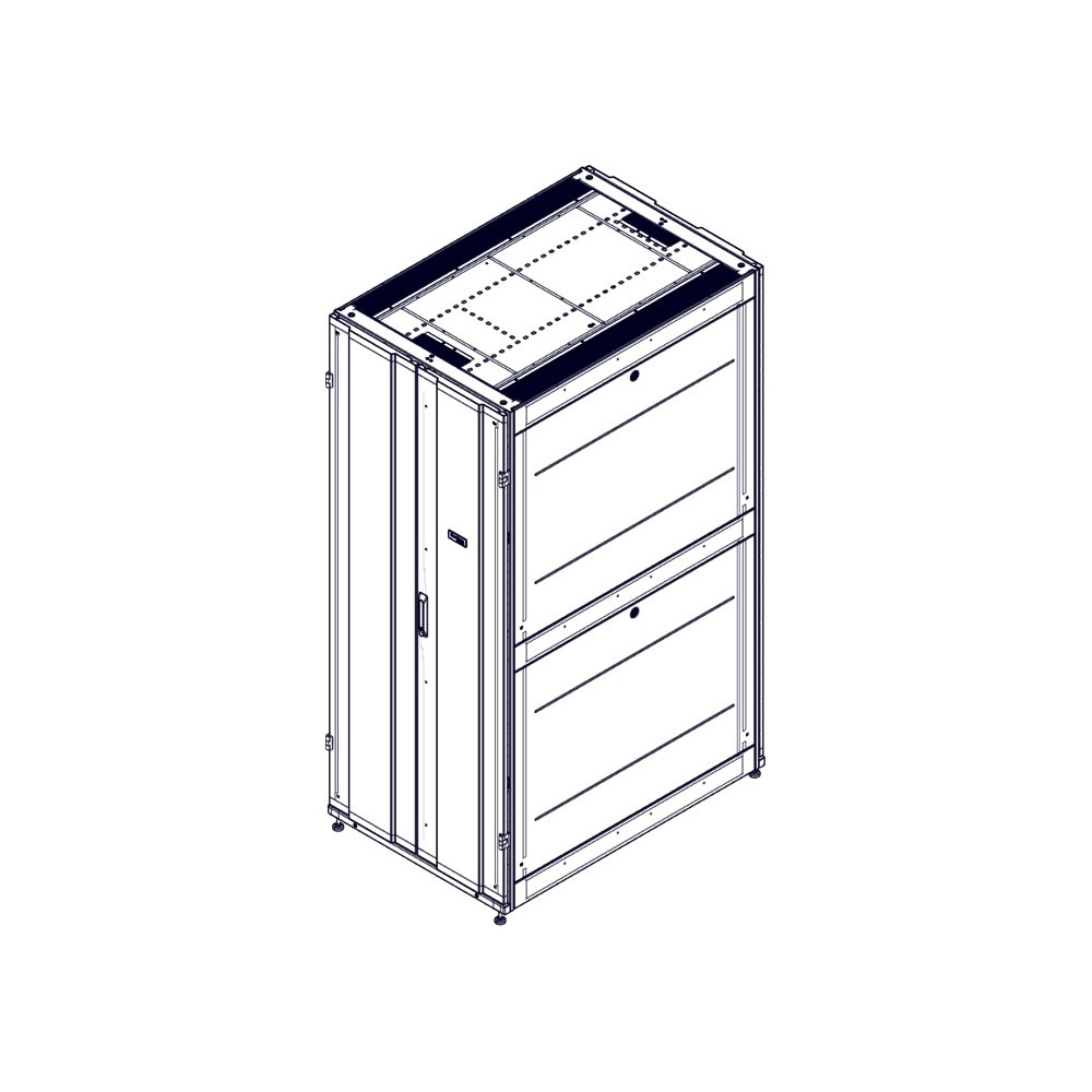 Шкаф Systeme Electric, серия Uniprom, 42U-800/1200, боковые панели 4шт, черный