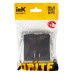 BRITE Выключатель 2-клавишный с индикацией 10А ВС10-2-1-БрГ графит IEK BRITE Выключатель 2-клавишный с индикацией 10А ВС10-2-1-БрГ графит IEK
