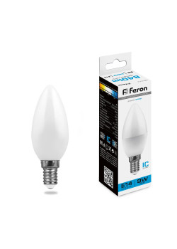Лампа светодиодная Feron LB-570 Свеча E14 9W 175-265V 6400K