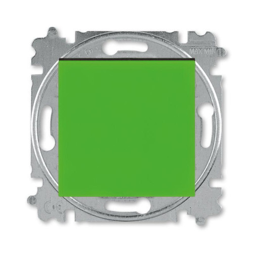 Переключатель 1-кл. СП Levit IP20 зел./дым. черн. ABB 2CHH590645A6067