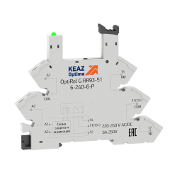 Розетка для реле OptiRel G RR93-51-110-125U-6-P
