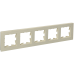 BRITE Рамка 5-местная РУ-5-Бр бежевый рифленый IEK BRITE Рамка 5-местная РУ-5-Бр бежевый рифленый IEK