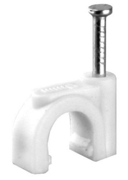 Скоба круглая d4мм V02-6W-1-10-050 пластик. (уп.50шт) Volsten 9546