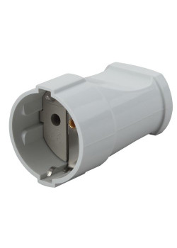 Розетка кабельная с заземл. прямая 16А бел. Rx2-W ЭРА Б0039682