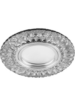 Светильник встраиваемый с белой LED подсветкой Feron CD906 потолочный MR16 G5.3 белый