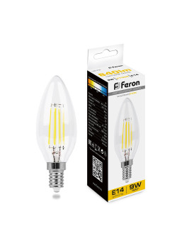 Лампа светодиодная Feron LB-73 Свеча E14 9W 230V 2700K