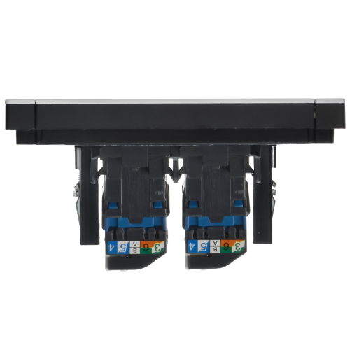FORTE&PIANO Розетка компьютерная двойная RJ45 кат.6 FP234M металл белый IEK FORTE&PIANO Розетка компьютерная двойная RJ45 кат.6 FP234M металл белый IEK
