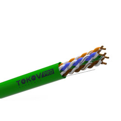 Кабель витая пара U/UTP 4х2х23AWG(0.57мм) кат.6 PVCLS нг(А)-LSLTx indoor 305м (м) PRO TOKOV ELECTRIC TKP-C11-U42-6-RU-LSLTx