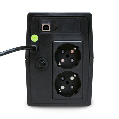 ИБП POWERMAN Back Pro 650 PLUS, линейно-интерактивный, 650ВА, 360Вт, 2 евророзетки с резервным питанием, USB, батарея 12В 7 Ач 1 шт., 298мм х 101мм х 142мм, 4.2 кг./ UPS POWERMAN Back Pro 650 PLUS, line-interactive, 650VA, 360W, 2 euro sockets with backup