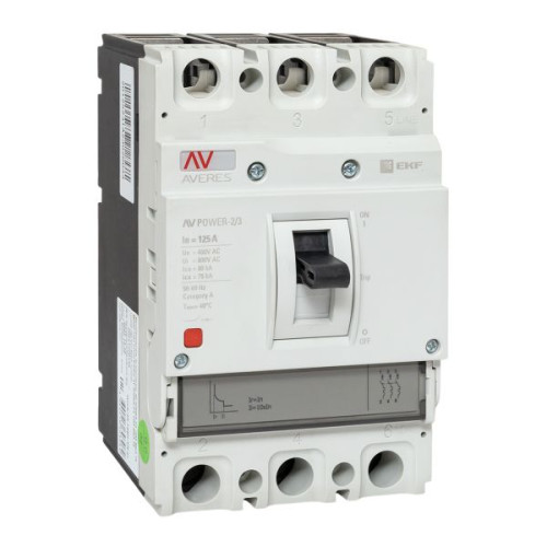 AV-POWER-2/3 125А 80кА TR EKF