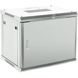 Шкаф коммутационный Rexant (04-0966-121) настенный 9U 600x600мм пер.дв.металл серый металл